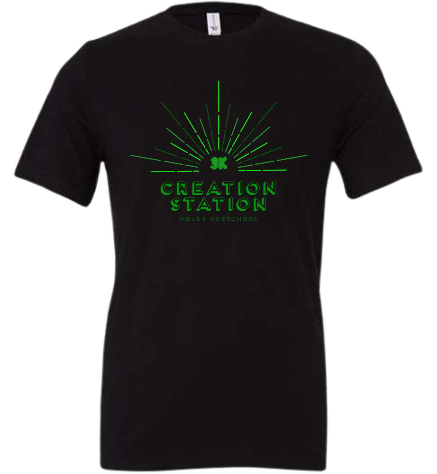 FBLEX Creation Station Toddler, Youth, & Adult GREEN ROOM Themed Tee's