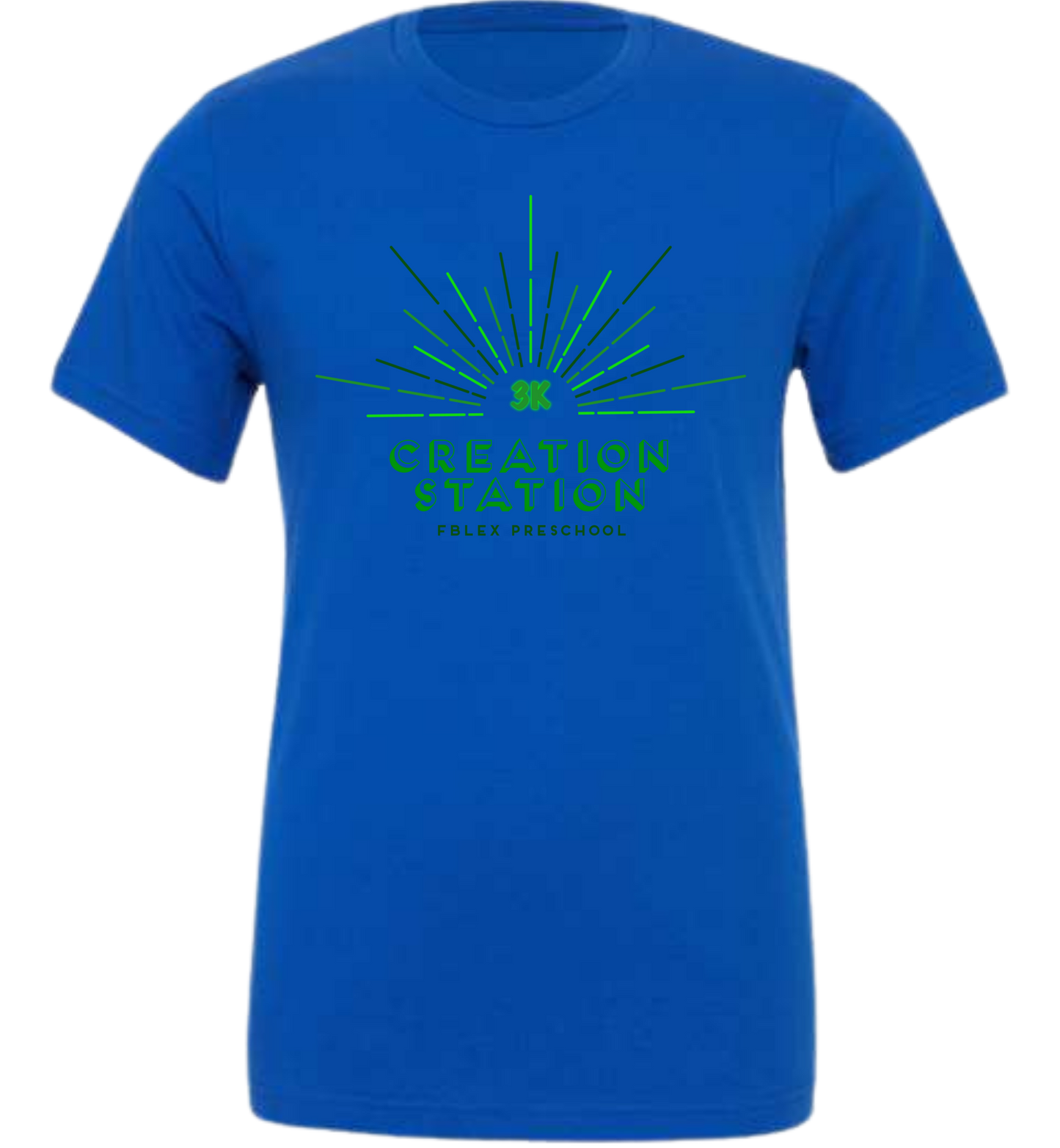 FBLEX Creation Station Toddler, Youth, & Adult GREEN ROOM Themed Tee's