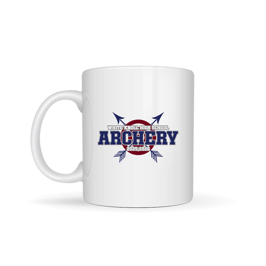White Knoll High School Archery Personalized 15oz Ceramic Mug