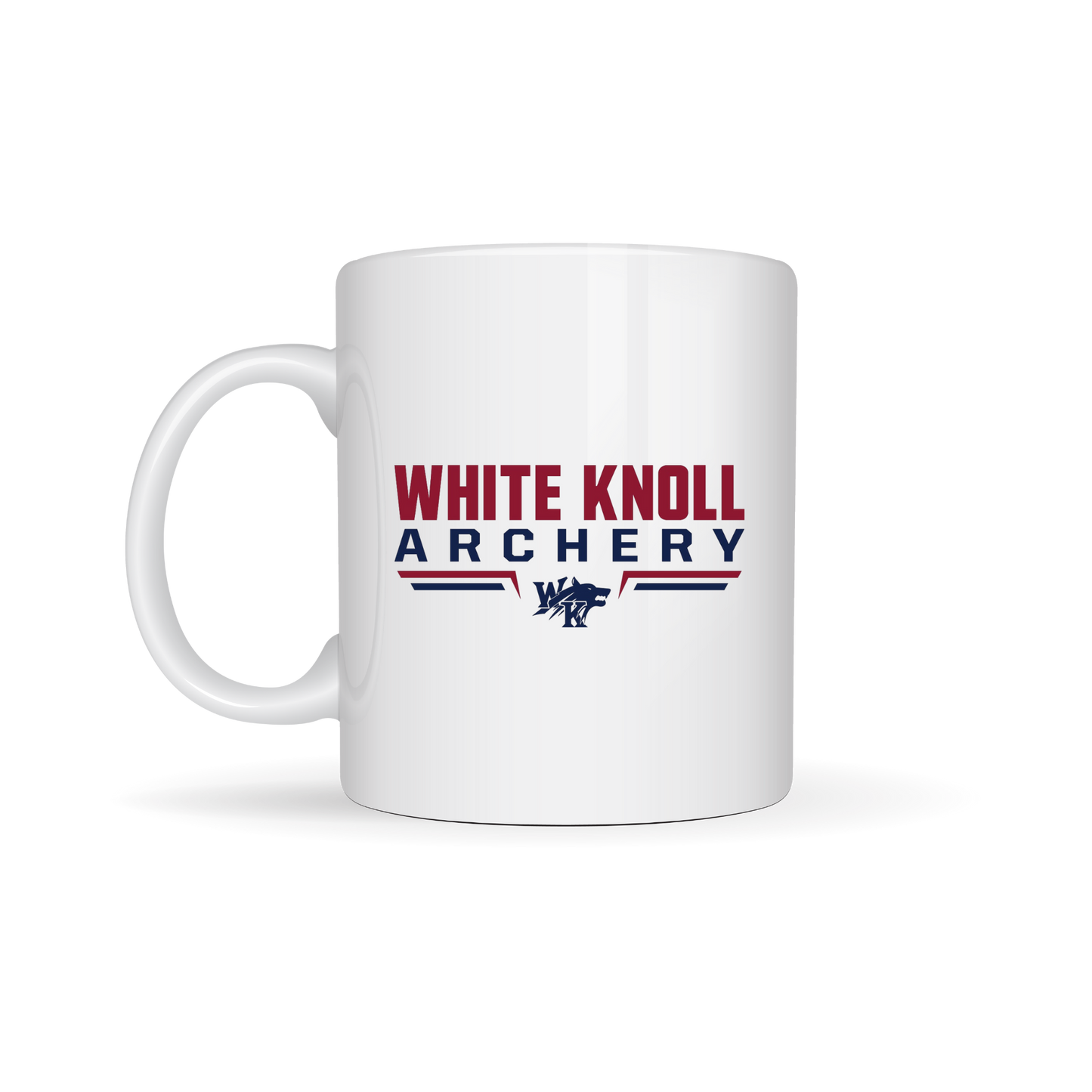White Knoll High School Archery Personalized 15oz Ceramic Mug