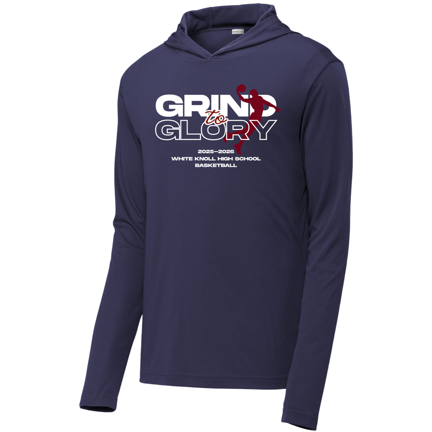 White Knoll High School Basketball - Long Sleeve Hooded Tee