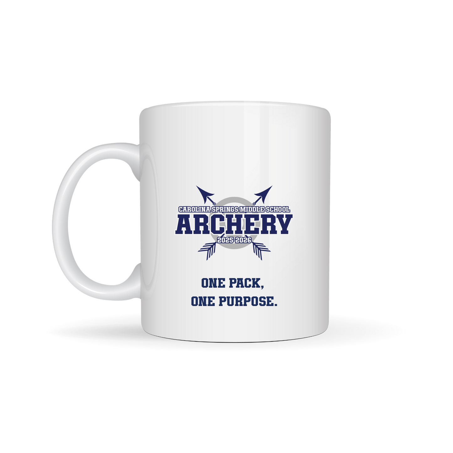 Carolina Springs Middle School Archery Personalized 15oz Ceramic Mug