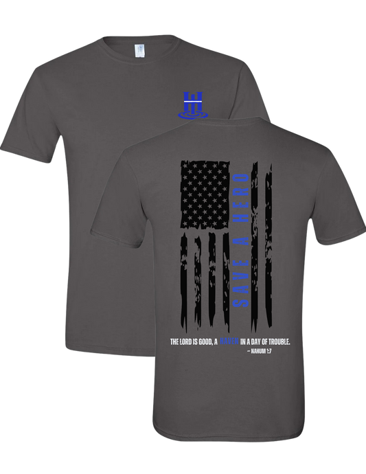 The Haven T-Shirts - Save a Life on Vertical Flag
