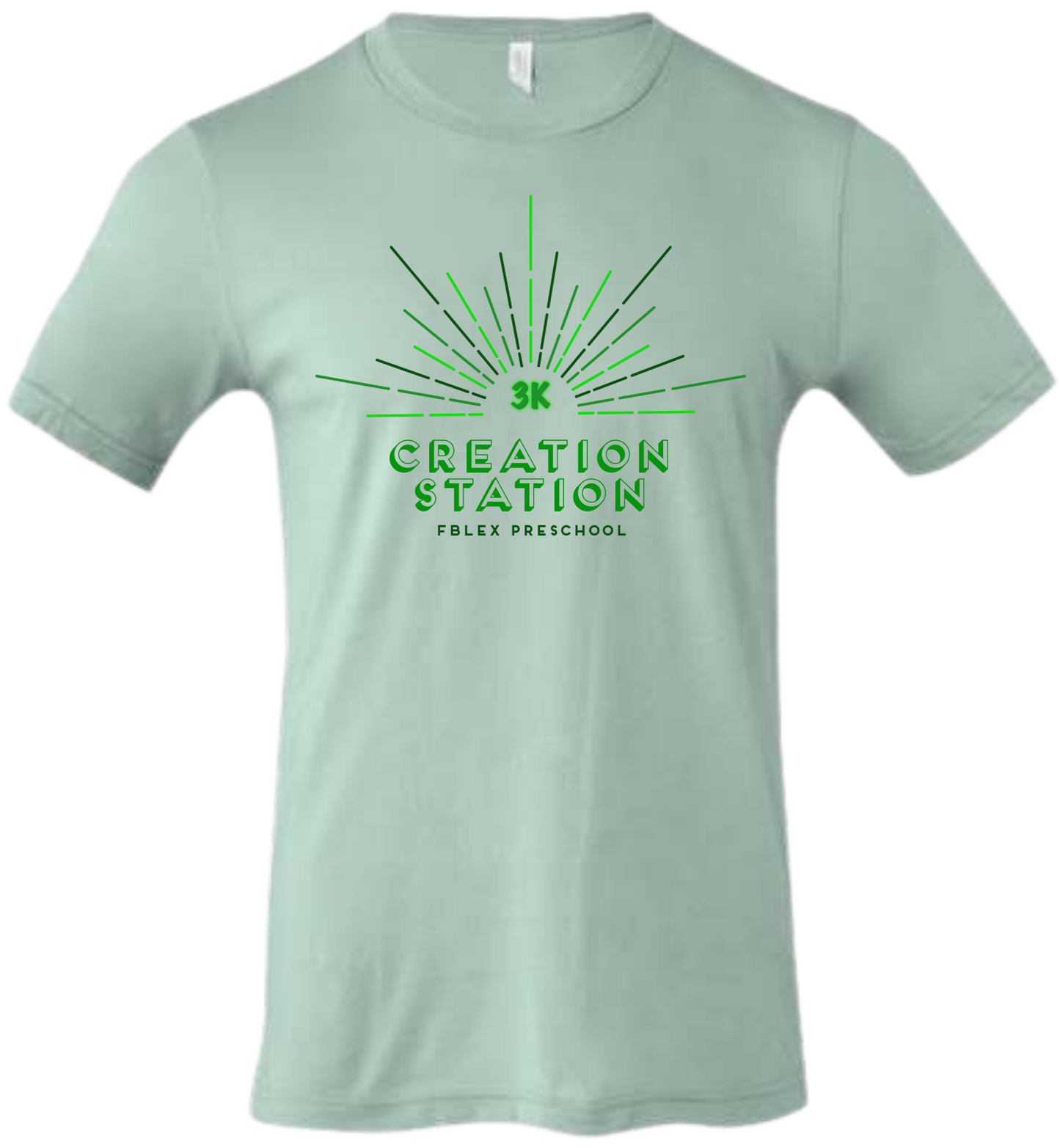 FBLEX Creation Station Toddler, Youth, & Adult GREEN ROOM Themed Tee's