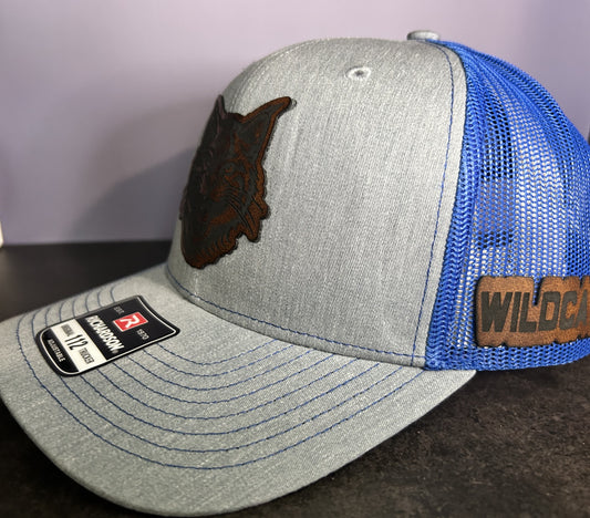 LYFC Custom Trucker Hat - Richardson 112 Hat - [Heather Grey/Royal Blue] - with "[Wildcat]"
