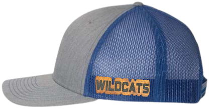 LYFC Custom Trucker Hat - Richardson 112 Hat - [Heather Grey/Royal Blue] - with "[Wildcat]"
