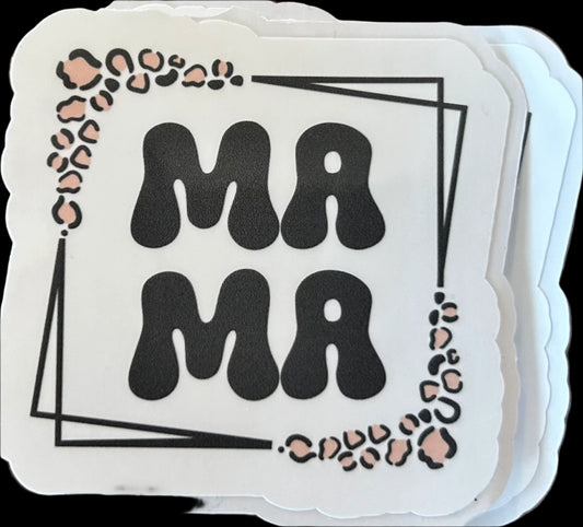 "MAMA" Custom Sticker 3"x2"