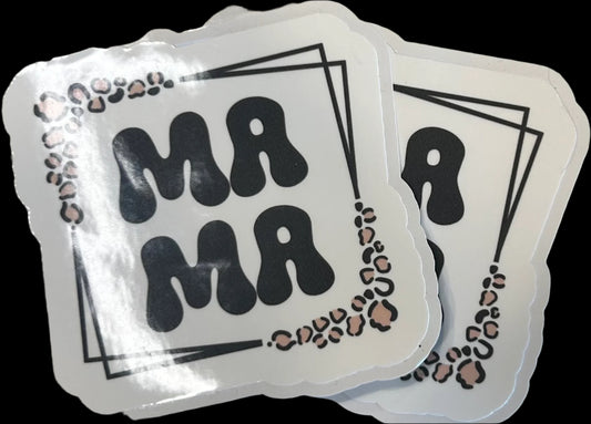 "MAMA" Custom Sticker 3"x2"