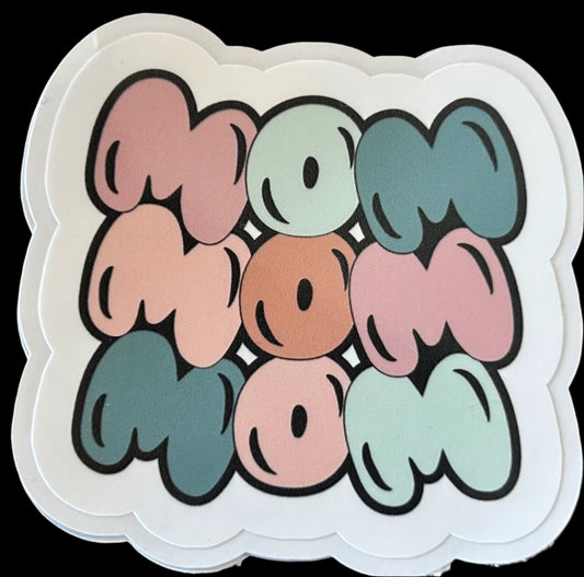 "MOM" Custom Sticker 2.75"x2.5"