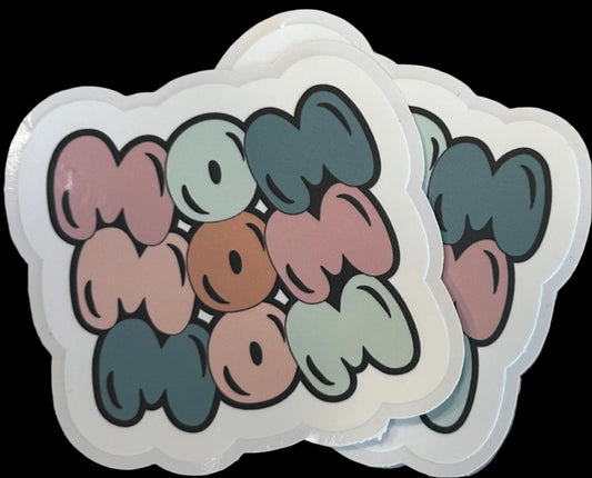 "MOM" Custom Sticker 2.75"x2.5"