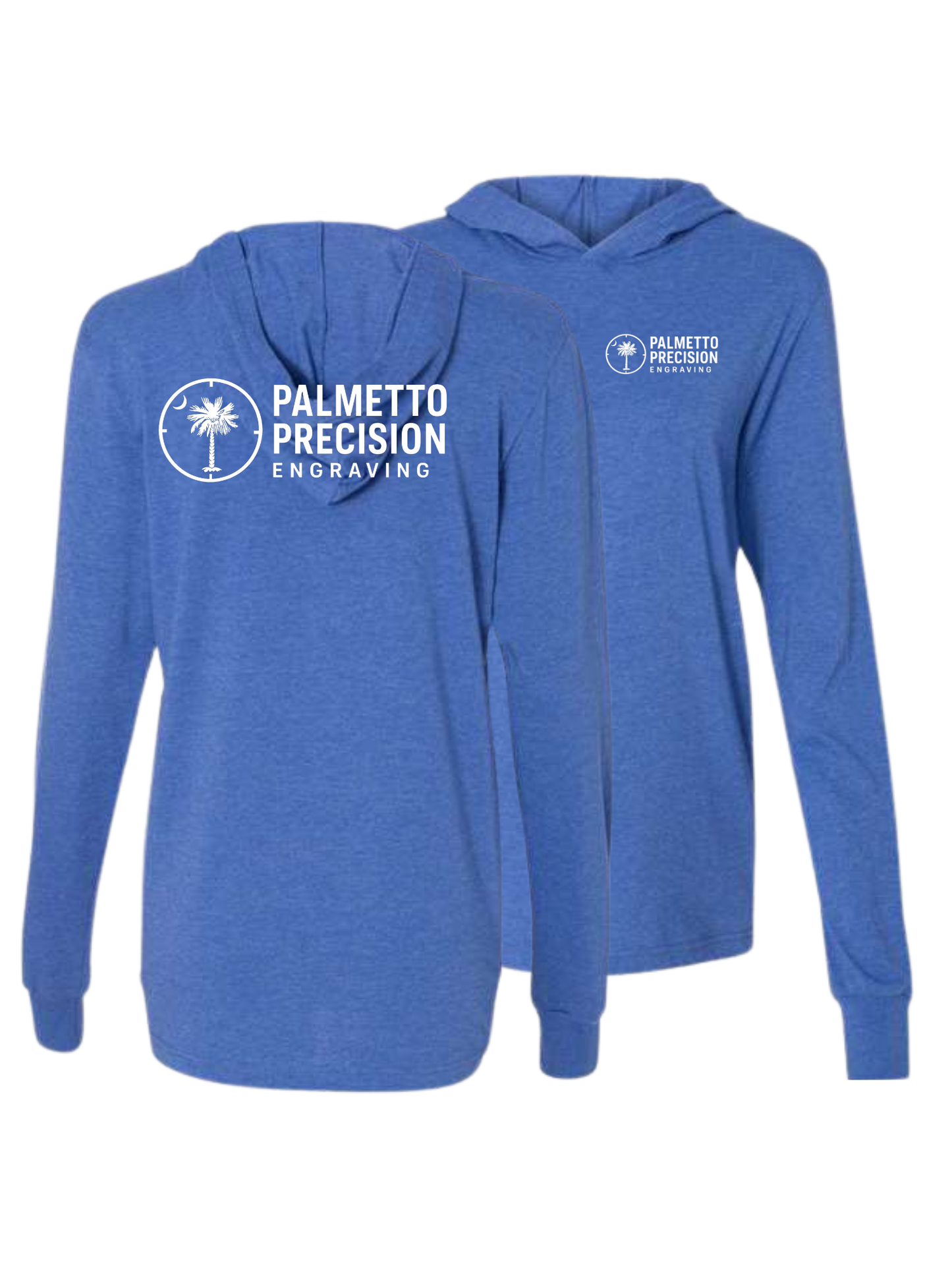 Palmetto Precision Engraving Long Sleeve Hooded Tee