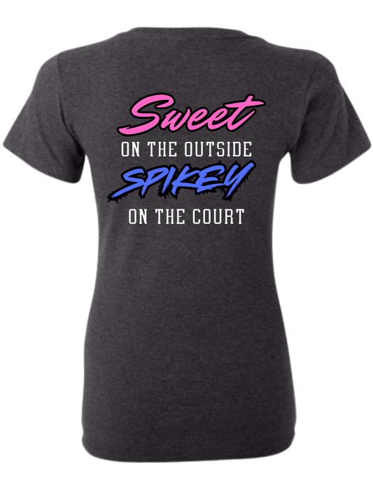 LCRAC Volleyball Team  SWEET & SPIKEY 9U Women's V-Neck