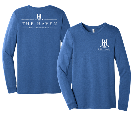 The Haven Unisex Heather CVC Jersey Long Sleeve Tee