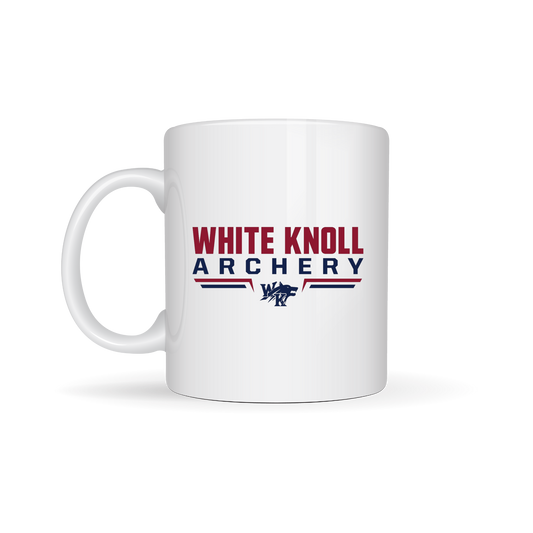 White Knoll High School Archery Personalized 15oz Ceramic Mug