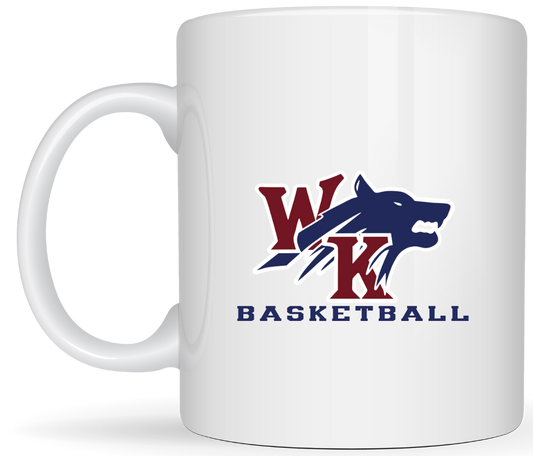 White Knoll High School Basketball Personalized 15oz Ceramic Mug