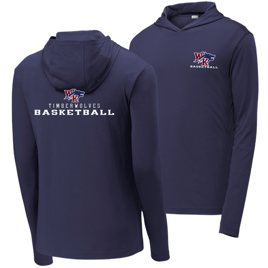 White Knoll High School Basketball - Long Sleeve Hooded Tee
