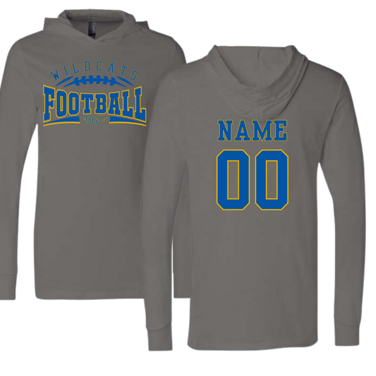 LYFC Wildcats Football Long Sleeve Hooded Shirt