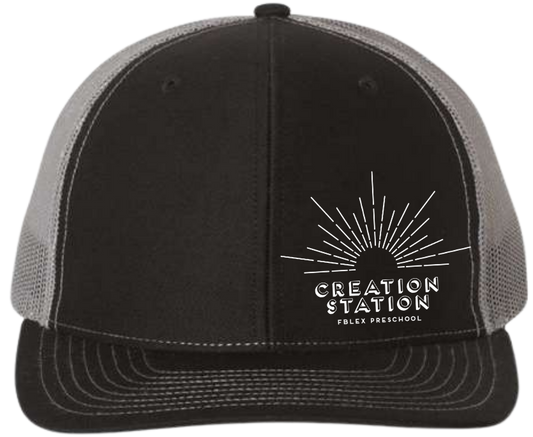 FBLEX Creation Station Richardson 112 Trucker Hat Black/Charcoal