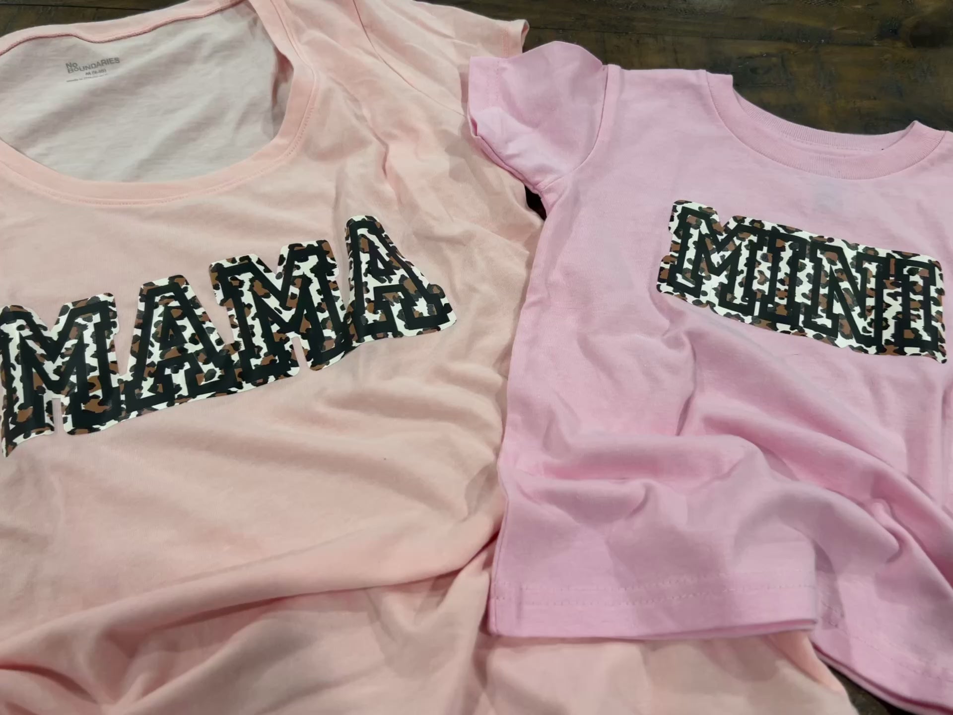Mama and Mini Custom Scoop Neck T-Shirts